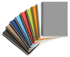 Wire-o Notebooks made from recycled materials